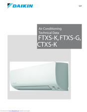 Daikin CTXS-K Technical Data Manual