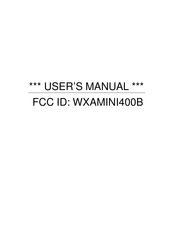 GIGA-TMS Mini400B series User Manual