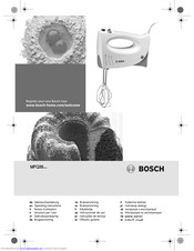 Bosch MFQ35 series Operating	 Instruction