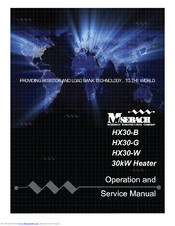 Mosebach HX30-G Operation And Service Manual