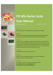 ICP DAS USA PCI-82x Series User Manual