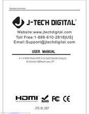J-Tech Digital JTECH-HD4X48 User Manual