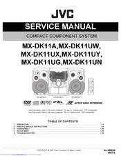 JVC MX-DK11UG Service Manual