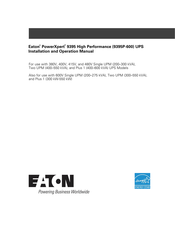 Eaton PowerXpert 9395P-600/225 Installation And Operation Manual