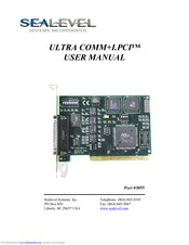 SeaLevel ULTRA COMM+I.PCI 3055 User Manual