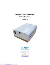 ADRF Duo-i8030NM User Manual