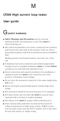 Megger LT300 User Manual