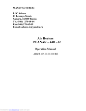 Advers PLANAR 44D 12 Operation Manual
