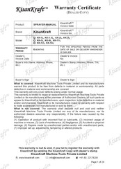 KISANKRAFT KK-3L Operation Manual