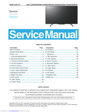 AOC LE50A5340/68 Service Manual