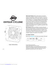 ADJ ENTOUR CYCLONE User Instructions