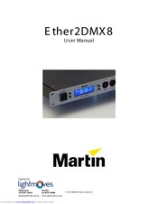 Martin Ether2DMX8 User Manual