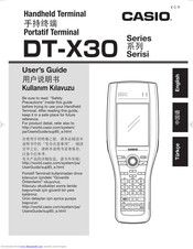 Casio DT-X30R User Manual