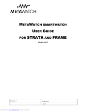 Metawatch SMARTWATCH SW12 User Manual