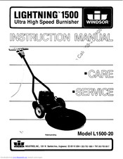 Windsor Lightning 1500 Instruction Manual