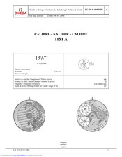 Omega Calibre 1151 A Manuals | ManualsLib