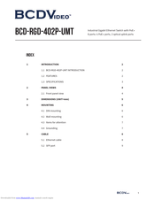 BCDVideo BCD-RGD-402P-UMT Quick Installation Manual