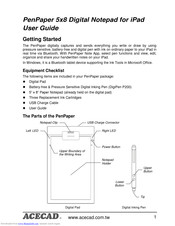 Acecad PenPaper 5x8 User Manual