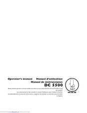 Husqvarna DC5500 Operator's Manual