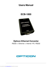 Opticon ECB-1000 User Manual