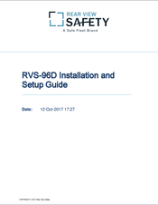 Rear view safety RVS-96D Installation And Setup Manual