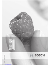 Bosch GIN Series Operating Instructions Manual