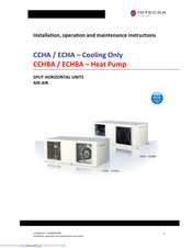 Hitecsa ECHA Installation, Operation And Maintenance Instructions