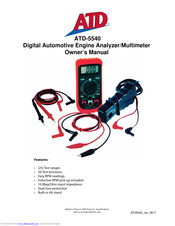 ATD Tools ATD-5540 Owner's Manual