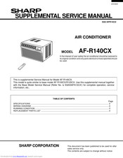 Sharp AF-R140CX Supplemental Service Manual