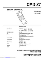 Sony Ericsson CMD-Z7 Service Manual