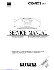 Aiwa CSD-FD73 HT Service Manual
