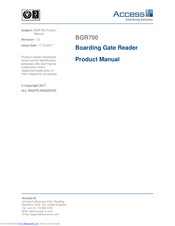 Access Interfacing Solutions BGR700 Product Manual