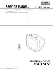 Sony KV-XA21M93 Service Manual