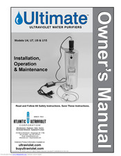 Ultimate U15 Installation, Operation & Maintenance Manual