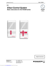 Exhausto VEX200 series Basic Instructions