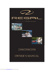 Regal 2500 Owner's Manual