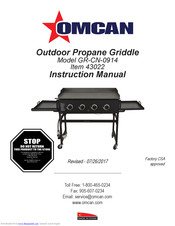 Omcan 43022 Instruction Manual