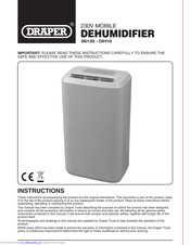 Draper DH10 Instructions Manual