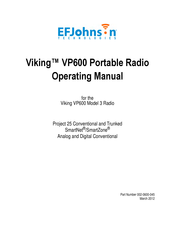 EF Johnson Viking VP600 3 Operating Manual