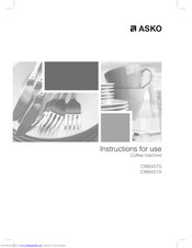 Asko CM8457S Instructions For Use Manual