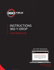 360 Yield 360 Y-DROP JOHN DEERE 4720 Instruction Manual