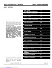 Subaru 2003 Legacy Service Manual