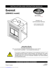 Osburn Everest OB04015 Installation And Operation Manual