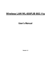 ViewSonic WL-850FJB User Manual