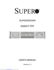 Supermicro SuperServer 2026GT-TRF User Manual