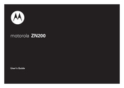 Motorola MOTO ZN200 - MOTO ZN200 User Manual