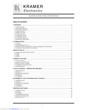 Kramer TailorMade Manual
