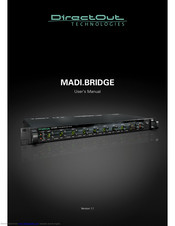 DirectOut Technologies MADI.BRIDGE User Manual