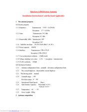 SinoAero 1.8m Flyaway Installation Instructions Manual