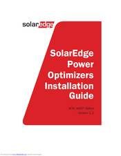Solaredge Power Optimizer Installation Manual